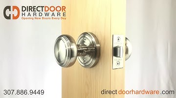 Emtek Norwich Knob with Regular Rosette in Satin Nickel