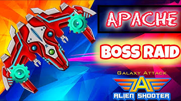 Badass BOSS APACHE | BOSS RAID LEAGUE | galaxy attack alien shooter