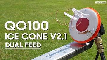 ICE CONE V2.1 DUAL FEED ANTENNE VOOR QO100