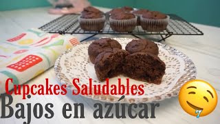 Cupcakes De  Chocolate Saludables /Bajos En Azucar