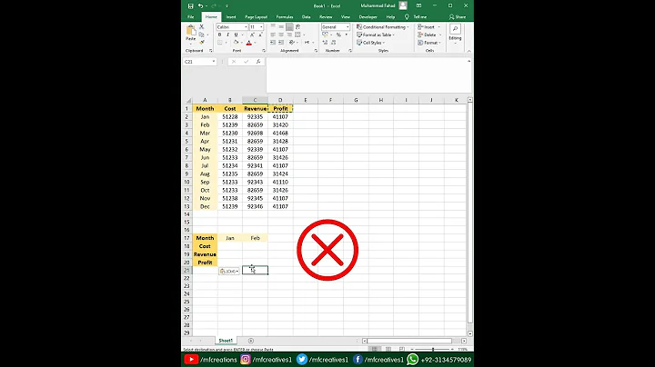 Convert Table from Vertical to Horizontal | Excel | Tutorials | Youtube Shorts #shorts #short