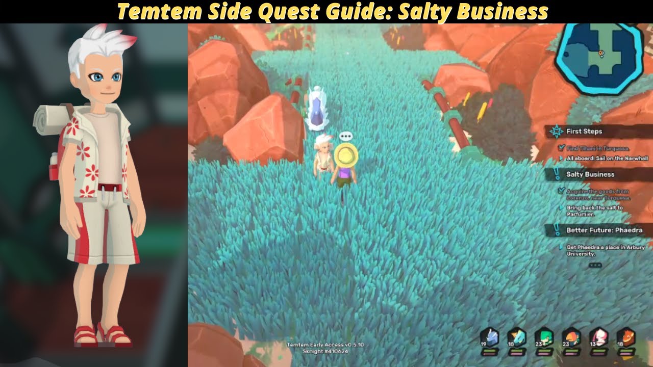 Temtem Side Quest Guide Salty Business YouTube