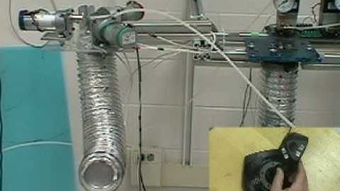 Continuum robot joint velocity control mode demonstration
