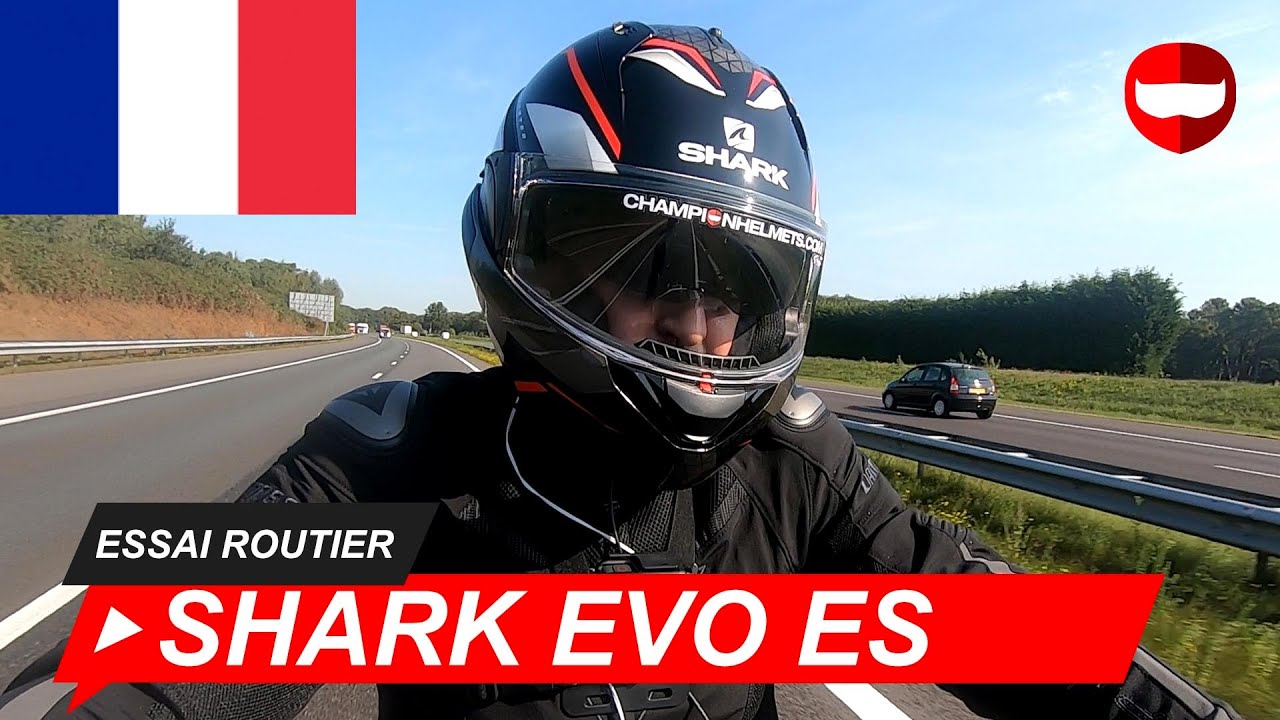 Shark EVO-ES Kedge Rouge mat/noir mat - Casque Motos Live