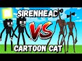 Sirenhead VS Cartoon Cat in Monster School - Minecraft Animation