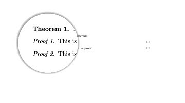Multiple proofs in LaTeX