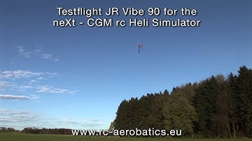 neXt - CGM rc Heli Simulator, Testflight JR Vibe 90 Edition (new Version) real