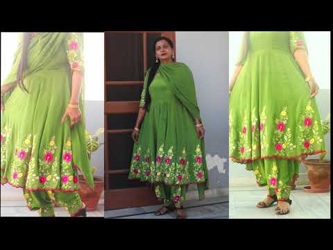 16 kali Anarkali suit cutting and stitching | 16 कली वाला बहुत खुले