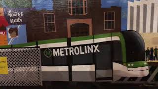 Metrolinx Crosstown Subway Construction Hoarding On Eglinton West Toronto - December 2018