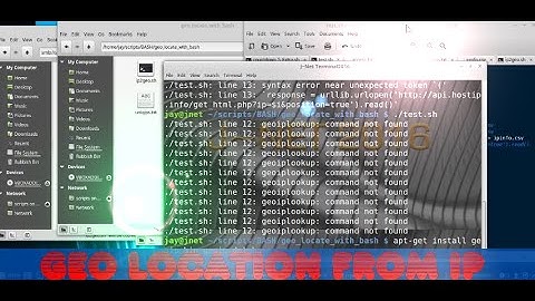 Linux Bash Lookup Geo Location From IP Optimized