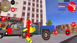 Iron Stickman Rope Hero Vice City Mafia Gangster Crime Android Gameplay screenshot 2