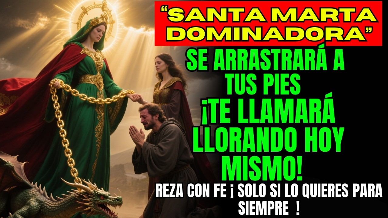 📞 TE LLAMARÁ SIN PARAR 🔥 Oración de Santa Marta para que regrese HUMILLADO, ARREPENTIDO y A TUS PIES