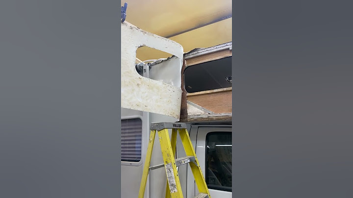 RV Camper Motorhome Overhead Water Damage Repair #rvrepair #michigan #campers