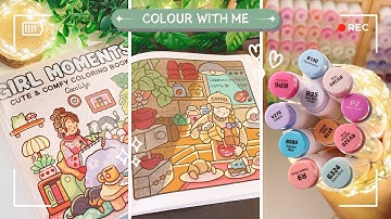 Color with Me: Coffee Shop | Coco Wyo Coloring Book | Ohuhu Markers +more | ASMR + Music
