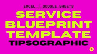 UX Service Blueprint Template Excel & Google Sheets► Free Download