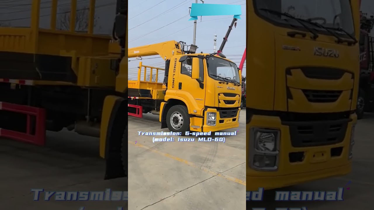 🏗️ POWER MEETS PRECISION: FTR Truck Mounted Crane in Action! (8,000kg Lifting Capacity)​​