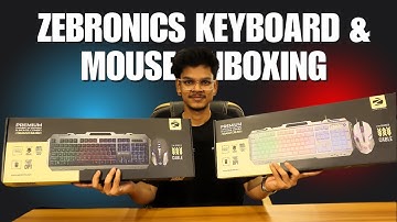 Zebronics Transformer Gaming Keyboard & Mouse Unboxing 🔥 | Best Budget Combo for Gamers!
