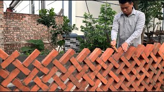Celebrity Master Worker Skills Build Ventilated Brick Walls In A Unique Style Quickly And Accurately Wealth