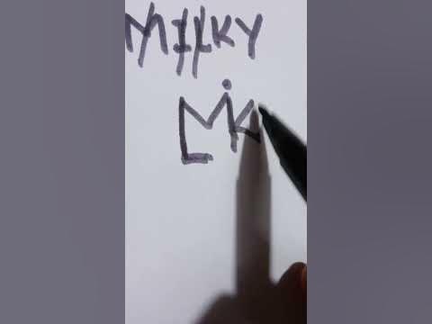 MILKY name as brand logo design #viral #shortsvideo - YouTube