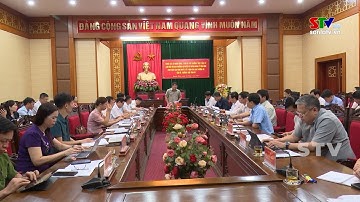 Thường trực Tỉnh ủy làm việc với thường vụ huyện ủy Quỳnh Nhai