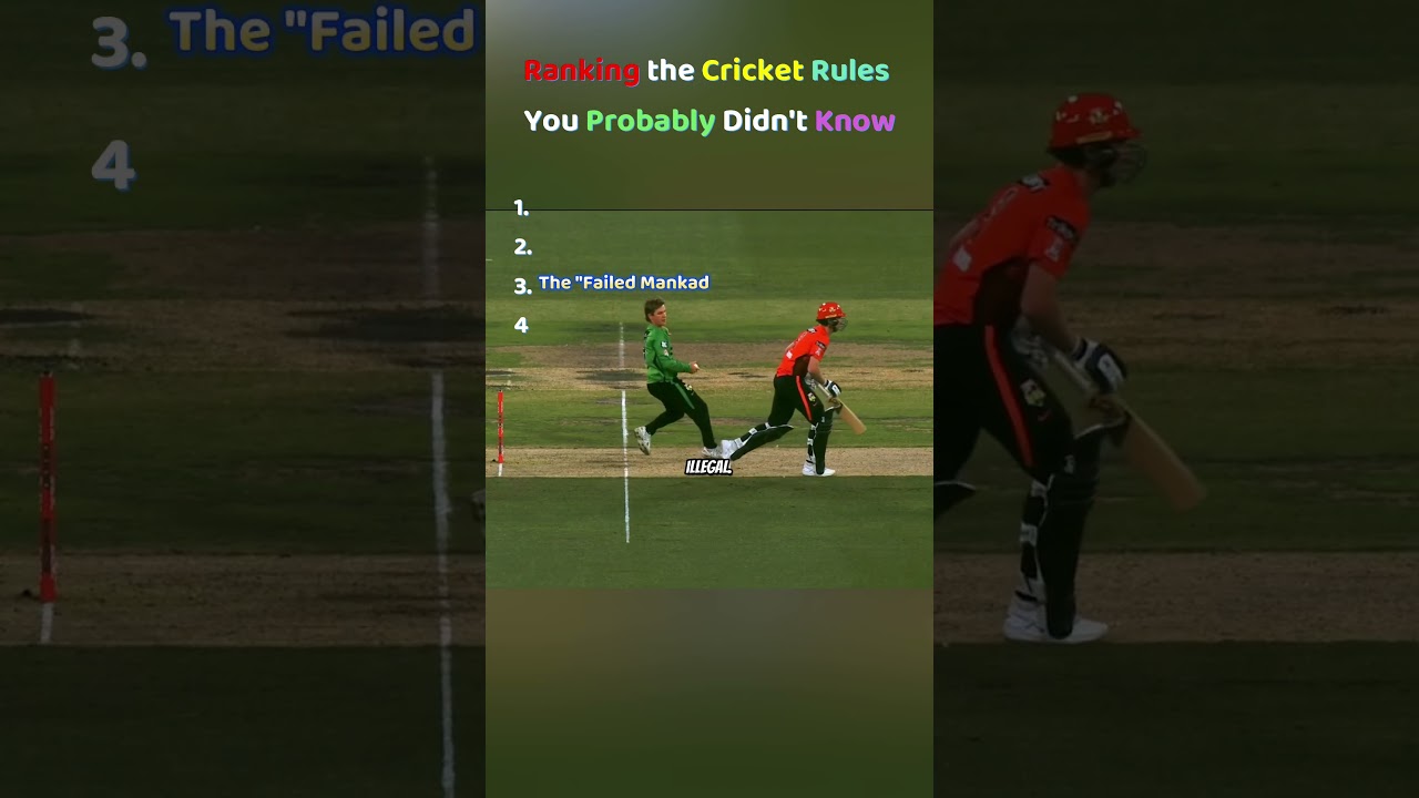 Ranking the Cricket Rules You PROBABLY Didn't Know! | #cricket