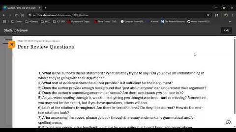 Overview for Peer Review