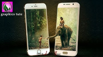 3D Pop Out On Smart Phone - Photo Effects Tutorial - Photoshop CC