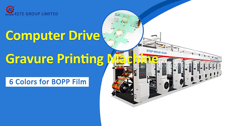 High Speed Computer Gravure Printing Machine for 6 Colors Bopp Film
