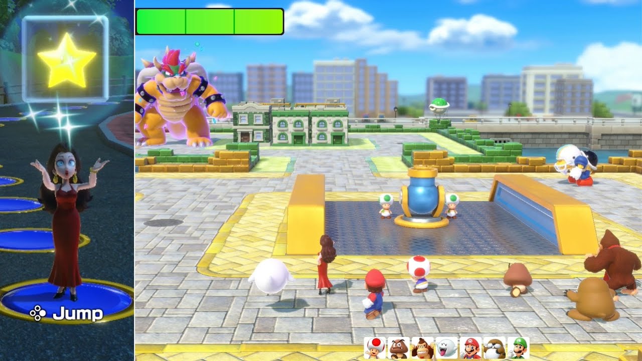 Super Mario Party Jamboree // Koopathlon & Bowser Kaboom Squad (1) - Pauline 100% Walkthrough