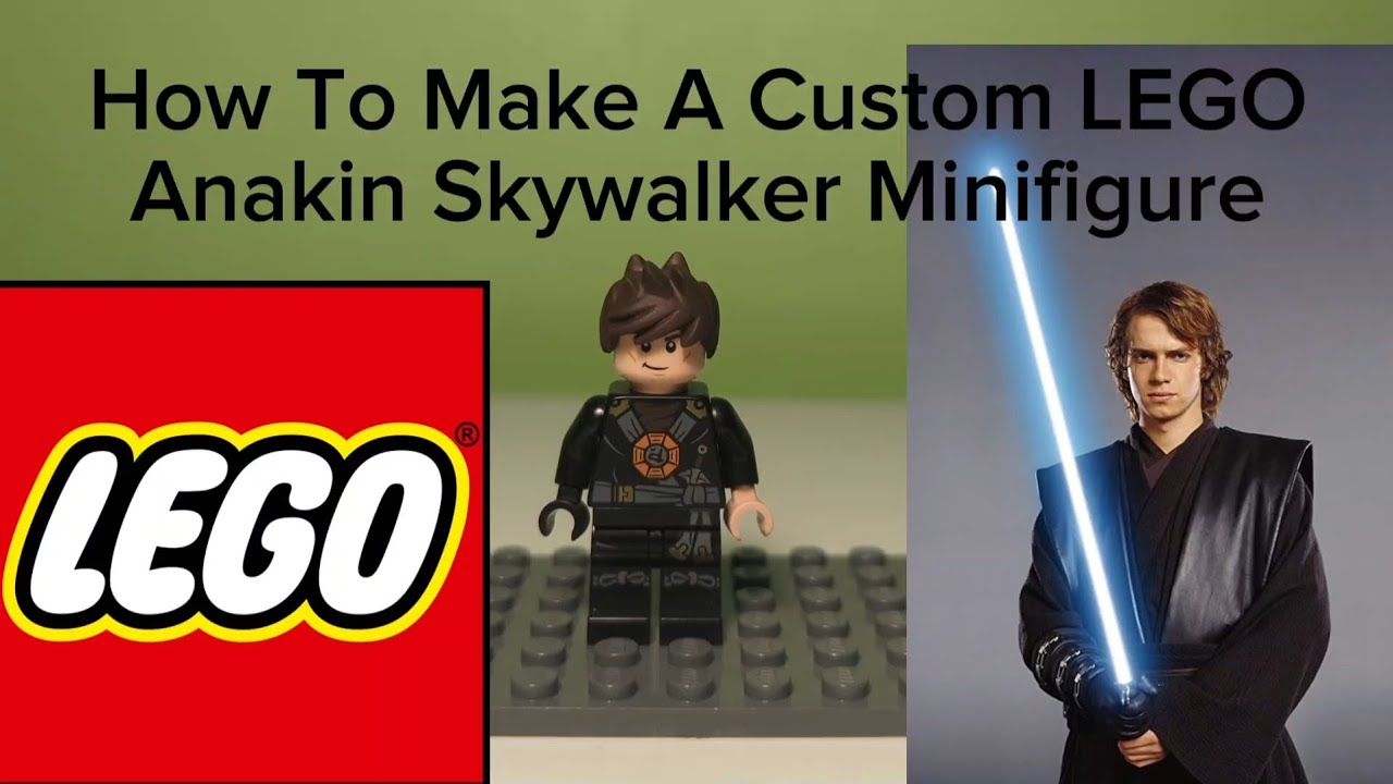 How To Make A Custom LEGO Anakin Skywalker Minifigure - YouTube