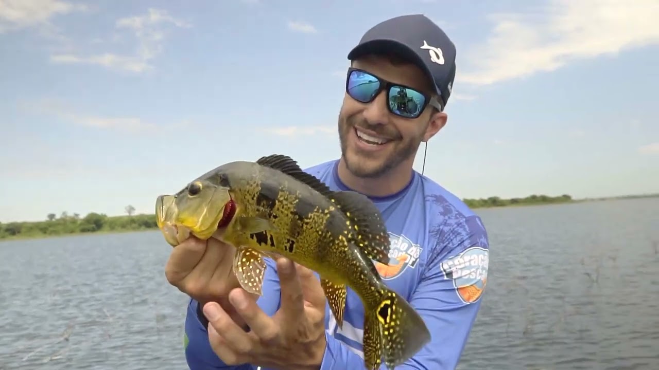 Que novidade boa, Alexandre Gralak faz sua estreia numa pescaria de tucunarés em São Paulo