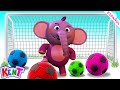 Kent el elefante | Aprende colores com com bolas de futebol | Juega y aprende | Learn colors