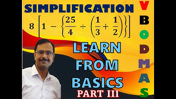 Trick 204 - Simplification of FRACTIONS Using BODMAS - Part 3