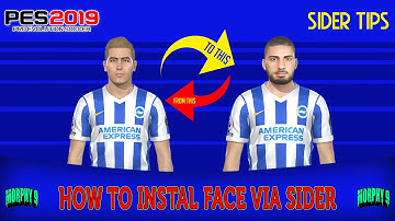 PES 2019 | HOW TO INSTAL FACE VIA SIDER NO CUT EDIT | TUTORIAL