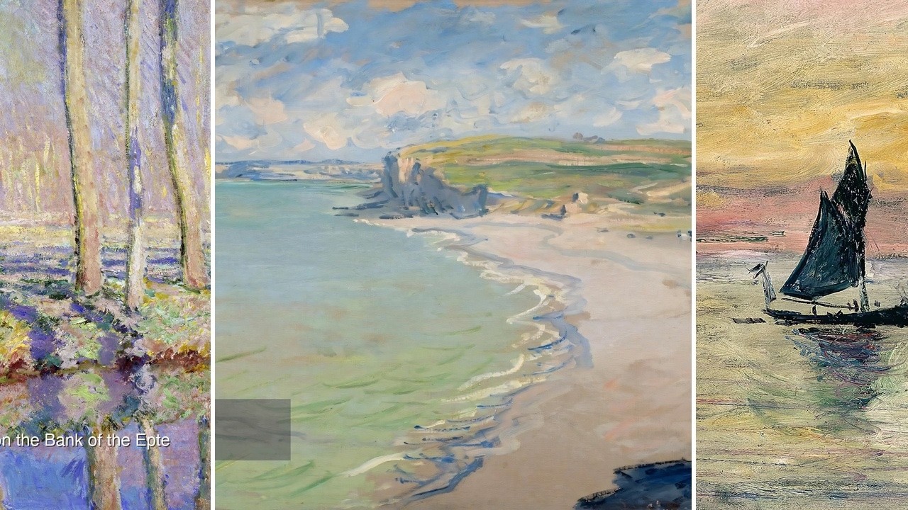 Claude Monet TV — Silent Art Gallery · July 26 Afternoon | Beach in Pourville & others