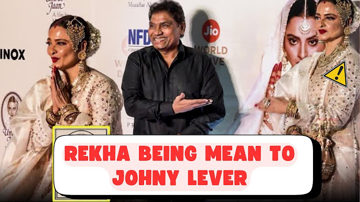 REKHA JI'S SHADDY BEHAVIOUR TOWARDS JOHNNY LEVER AT UMRAO JAAN'S SCREENING| [ Bollywood Gossip] News