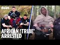 Ref:1QZpLKhm2C0 Moment african 'tribe  arrested as police &amp; immigration officers swoop on kubala campsite