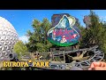 2019 Matterhorn Blitz Roller Coaster On Ride Ultra HD 4K POV with Queue Europa Park Germany