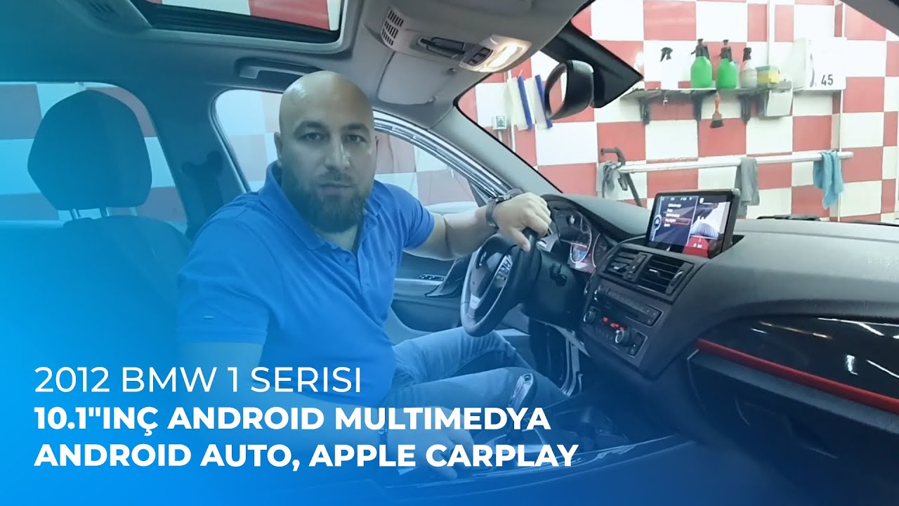 2012 BMW 1 Serisi // 10.1"inç Android Multimedya, Android Auto, Apple CarPlay