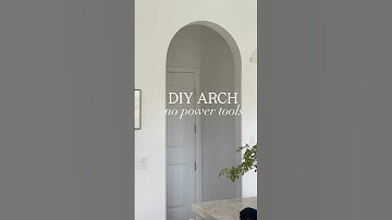 DIY Arch, no power tools required! Etsy kit is linked in the comments 🤍 #diyarch #diyarchhallway
