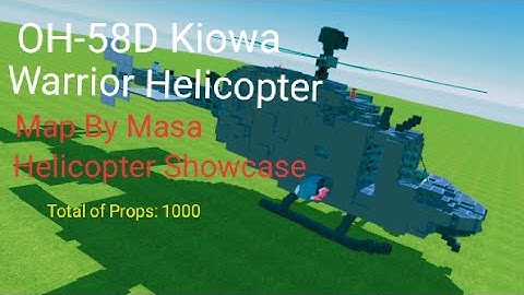 OH-58D Kiowa Warrior Helicopter ( Simple Sandbox 2 )  { Build Showcase }  140 Subs Special