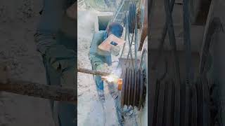Stick welding Best work #hijab #ytshorts #welding #stickwelding #rockcrusher