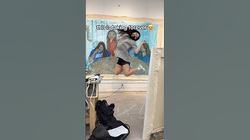 day 2 of starting the biggest painting I’ve ever made #artschool