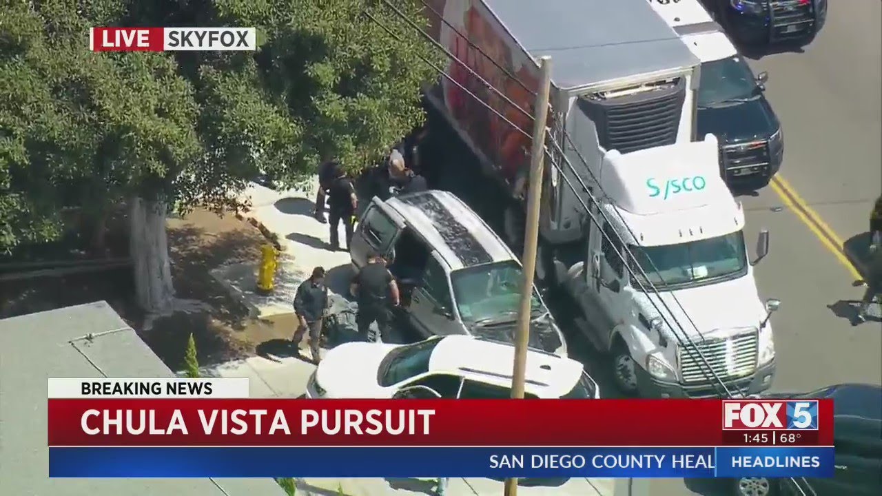 Man Arrested After Police Chase In Chula Vista - YouTube