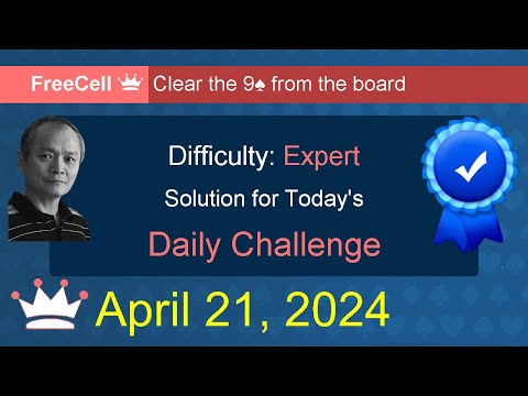 Microsoft Solitaire Collection: FreeCell - Expert - April 21, 2024