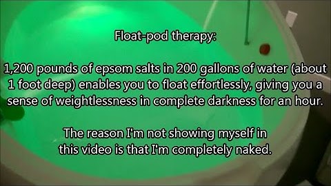 Snippet from My 1st Float-Pod / Dream-Pod Session, May 2017