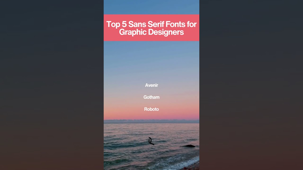 Top 5 Best San Serif Fonts For Designers 