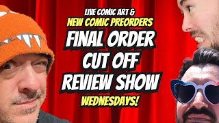 Comic Book Preorder Weekend /// Full FOC Review Show & Live Comic Book Art