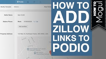 How to add Zillow link in Podio