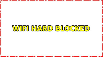 Ubuntu: Wifi hard blocked